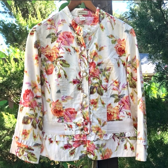 Anthropologie Jackets & Blazers - Elevenses Floral Jacket